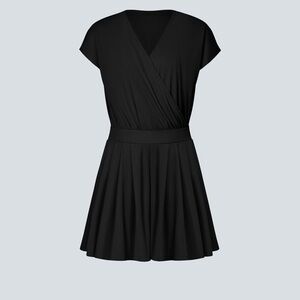 V Neck Short Sleeve Pocket Waffle Casual Romper